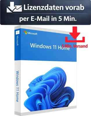 Produktbild von Microsoft Windows 11 Home 64bit ML (1 PC - perpetual) ESD Betriebssysteme 5 Min. Versand als Download per Mail