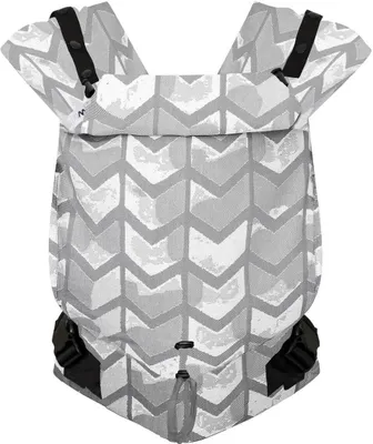 Produktbild von HOPPEDIZ Babytrage Primeo ab Geburt (2,5 kg) Bauchtrage & Rückentrage aus 100 % Baumwolle Amsterdam stone