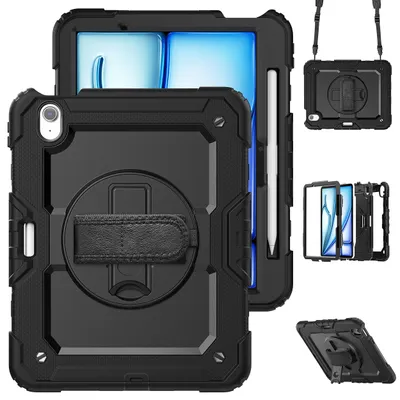 Produktbild von Hülle Apple iPad Air 11 (M2 2024), iPad Air 11 (M3 2025), iPad Air 11 (M4 2026) Schutzhülle - Cazy - Schwarz