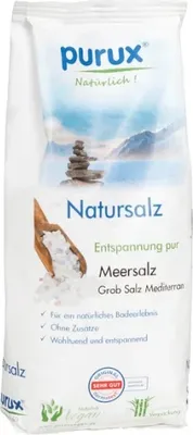 Produktbild von 1 Kg Mediterran Badesalz Grob Badezusatz 100% Meersalz