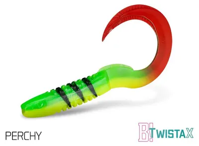 Immagine prodotto di DELPHIN TwistaX Eeltail UVs, esca in gomma a forma di anguilla, 15 cm, PERCHY, 101003927