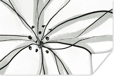 Produktbild von MuchoWow® Poster Blumen - Abstrakt - Design 120x80 cm - Bilder