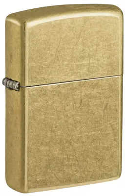 Produktbild von Feuerzeuge Zippo 48267 Regular Street Brass Mann Gold Metall