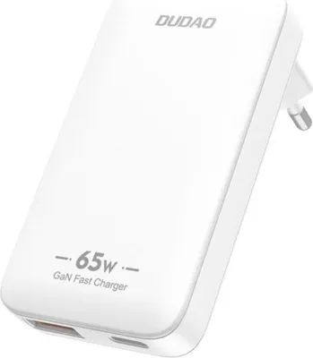 Obrázok produktu pre DUDAO Dudao A65Q Adapter 65Watt GaN 1xUSB-C+ 1xUSB-A Hvid