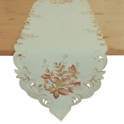 Immagine prodotto di Runner da tavola foglie colorate d'autunno bastone 40x140 cm verde