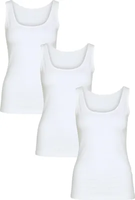 Produktbild von BASIC MAX Tanktop 3er Pack Weiß M Maxte