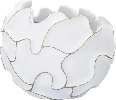 Zdjęcie produktu dla o Ferretti cachepot Lines Ø 44x37 cm biały płukany