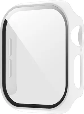 Immagine prodotto di Per Apple Watch Series 11 / 10 46 mm Custodia Smart Watch in plastica PC + vetro rigido protettivo Bianco