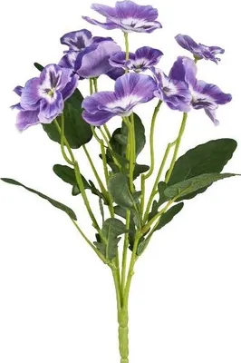 Produktbild von artplants.de Künstliches Stiefmütterchen ZELKARO, Steckstab, lila, 35cm - Kunstblume Stiefmütterchen