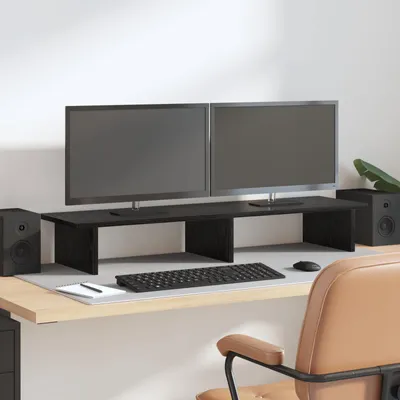 Produktbild von Möbel Monitor Halterung Schwarze Eiche 100 x 27 x 15 cm HolzwerkstoffMonitorhalterungen - Monitorhalterungen c8264