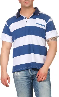 Immagine prodotto di Polo da uomo con taschino; blu L