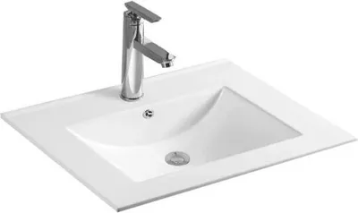 Zdjęcie produktu dla Mexen Atena umywalka wpuszczana w blat 61 x 46 cm, biała - 25016000
