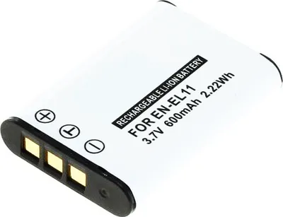 Produktbild von Akku für Olympus X 880 Li-Ion 3,7 Volt 600 mAh schwarz.