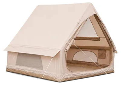 Productafbeelding van Opblaasbaar tent, geschikt voor 4-6 personen, snelle opzet, donkerkhaki, donkerkhaki