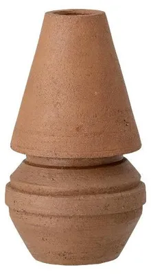 Produktbild von Bloomingville Misra Vase aus Terrakotta mit rohem Finish, orange, 11 x 18,5 cm