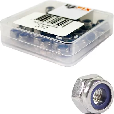Produktbild von Bofix Sechskantmutter M6 Niro,Pack.A 50St.Polystop silber