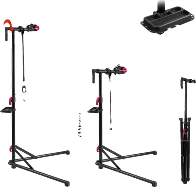 Produktbild von Fahrradreparaturständer, höhenverstellbar, robuste Konstruktion, schwarz