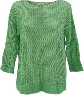 Produktbild von 29776 Gerry Weber, ,  Damen Pullover, Grobstrick, grün weiß, 40