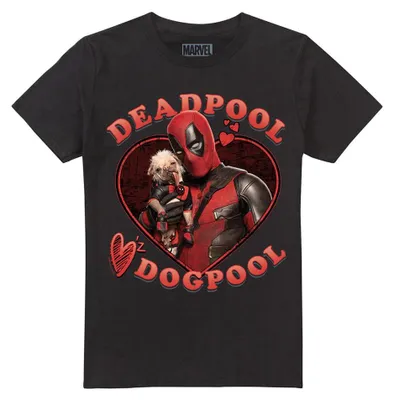 Immagine prodotto di Deadpool & Wolverine - Maglietta "Wade Loves Dogpool" da uomo/donna unisex TV34296 (M) (Nero)