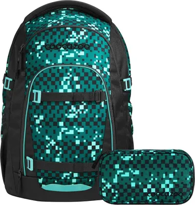 Produktbild von Coocazoo Mate Pixel Blox Schulrucksack Set 2tlg.