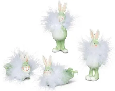 Produktbild von Osterdekoration Osterschmuck Hasen 8+10cm