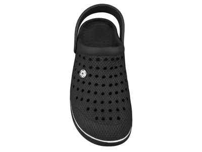 Produktbild von Herren Clogs Fußball atmungsaktiv, Gartenschuh Pantoletten Größe 42, schwarz
