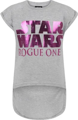 Image de Star Wars - T-shirt pour fille à manches courtes NS7209 (140) (Gris)