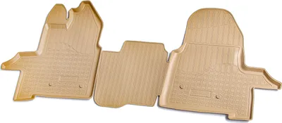 Image de Tapis en caoutchouc avant pour FORD Transit | année à partir de 2014> | beige ajusté avec bordure