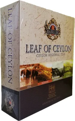 Produktbild von Basilur Tee Set Leaf of Ceylon 4 Teesorten 40 Teebeutel Schwarztee Grüntee