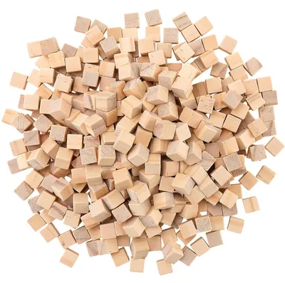 Imagen del producto de Pequeños cubos de madera, 10 x 10 x 10 mm, 1000 unidades, para manualidades