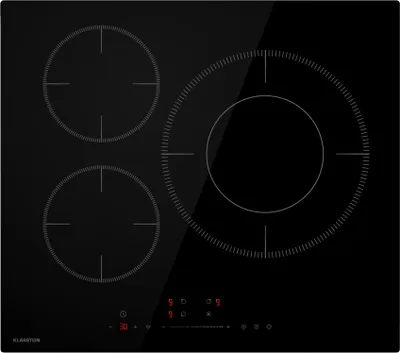 Image de Klarstein Delicatessa Paella Table de cuisson à induction - 3 Zones, 8,1 kW avec Boost,à curseur, Minuterie & Verrouillage parental, Verre VTC, 60 cm, Plaque à Induction Encastrable