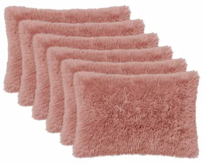 Produktbild von vidaXL Kissenbezug 6 pcs HEERLEN Rosa 50 x 70 cm PV Fleece
