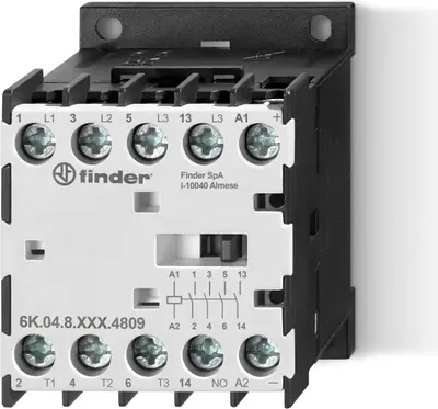 Produktbild von Finder Mini-Industrieschütz 4kW Spule 24V AC (6K.04.8.024.4709)