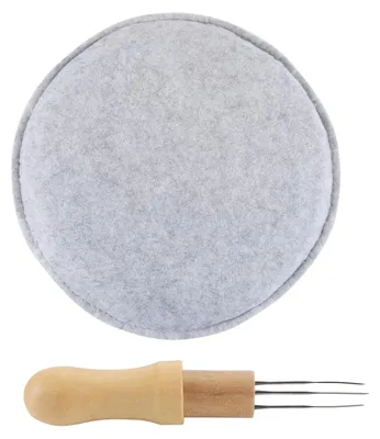 Filznadel-Set mit Holzgriff, 3 Nadeln, DIY-Werkzeug
