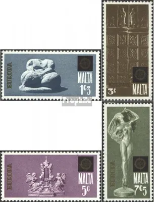 Produktbild von Briefmarken Malta 1974 Mi 493-496 (kompl.Ausg.) postfrisch Skulpturen