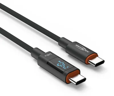 Immagine prodotto di ANSMANN 1700-0171 Cavo dati e ricarica ANSMANN con display, USB-C - USB-C, 2,0 m