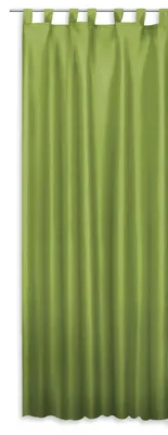 Produktbild von Schlaufenschal grün hell 140x245 cm halbtransparent Vorhang Schlaufen Gardine Alex