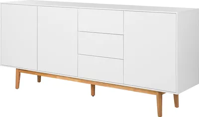 Produktbild von home24 Sideboard - Weiß - Eiche - 180 x 80 x 40 cm