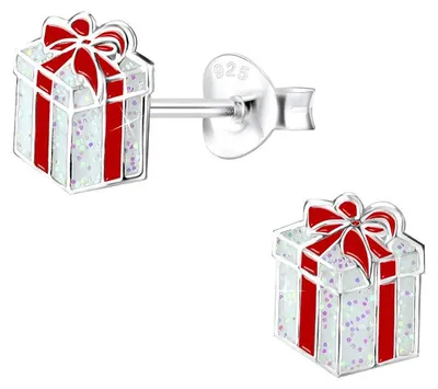 Produktbild von Ohrstecker Geschenk: Ohrringe Weihnachten Silber 925