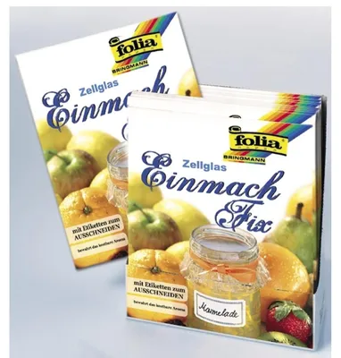 Produktbild von folia PAPER BRINGMANN EINMACH Zellglasbogen „Einmach Fix“ 9006 Fix 3er33x60cm