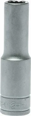 Zdjęcie produktu dla Długa nasadka sześciokątna z uchwytem 1/2" 12 mm