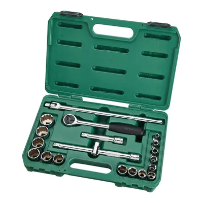 Immagine prodotto di 4 Set di chiavi a bussola SATA, 1/2", imperiale, 20 pezzi, 5/16"-1.1/4"