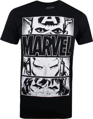 Immagine prodotto di Marvel - Maglietta da uomo TV2135 (L) (Nero)