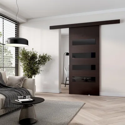 Obrázek produktu pro Posuvné interiérové dveře BARRET 6 - 106 cm, wenge