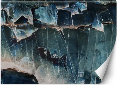 Produktbild von Vlies fototapete Glas blau abstrakt 350x245 cm Feeby Blau inkl. Kleber einfache Montage