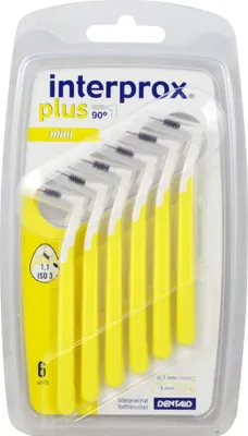 Produktbild von interprox plus mini gelb Interdentalbürste, 5 St. Interdentalbürsten