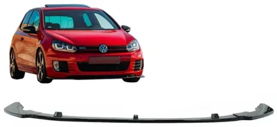 Produktbild von Frontlippen-Verlängerungsspoiler für VW Golf VI 6 MK6 2009-2013 GTI Look Glänzend schwarz.