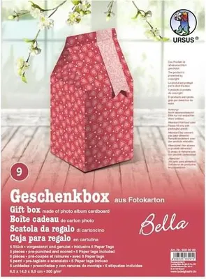 Produktbild von Geschenkbox Bella 6,5x14,5x6,5cm VE=5 Stück Motiv: 09