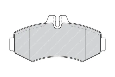 Obrázek produktu pro FERODO FVR1304 Sada brzdových destiček, kotoučová brzda
