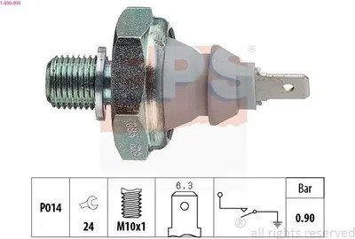 Obrázok produktu pre Snímač Tlaku Oleja Vw 0,9 Bar